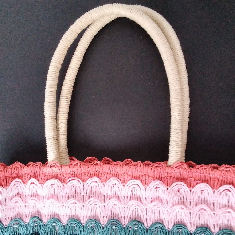 Art Class Macrame Rainbow Patterned Tote Bag - image 4